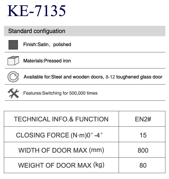 KE-7135 FLOOR SPRING