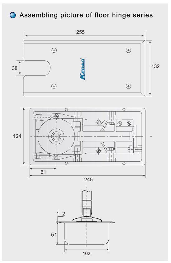 KE-7135 FLOOR SPRING