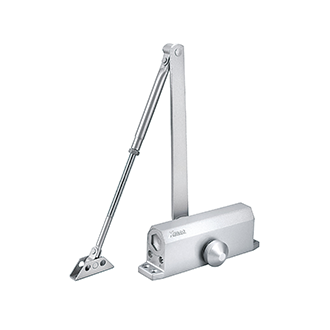 KE-072 KE-172 Overhead door closer with link arm for single leaf doors with adjustable closing speed